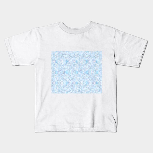 Blue Lines Kids T-Shirt by stefy